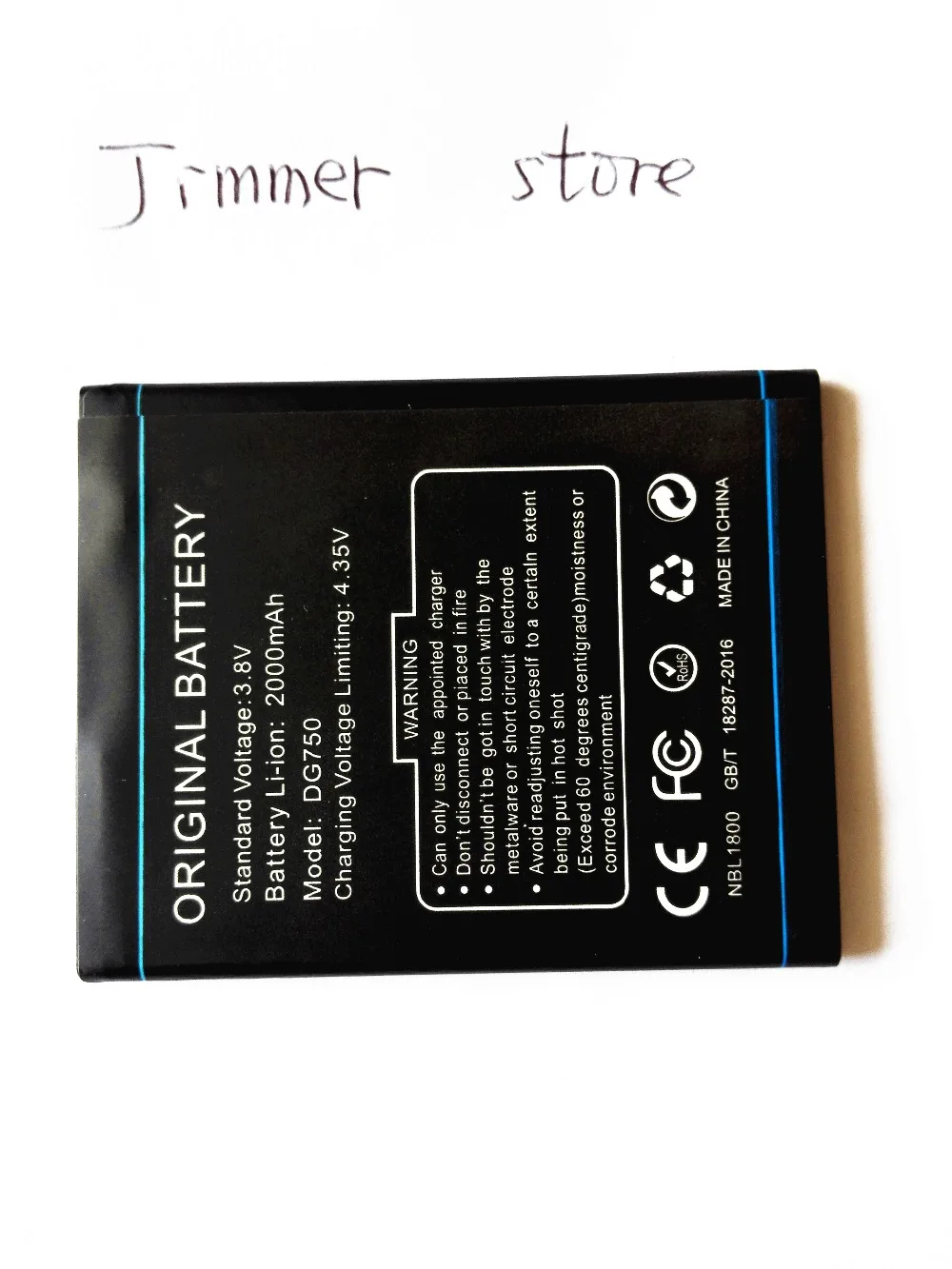 New Original DOOGEE DG750 Battery for IRON-BONE Mobile Phone 2000mAh High quality replacement battery | Мобильные телефоны и