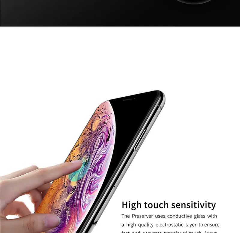 Jcpal Защитное стекло для сохранения личной информации для iPhone XS/X против подсматривания закаленное Стекло пленка для полного покрытия защиты