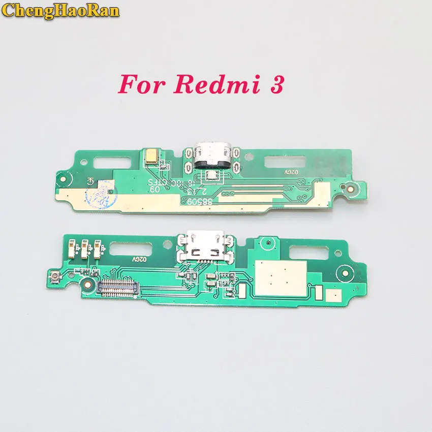 ChengHaoRan usb зарядный порт док-станция разъем для платы микрофон для Xiaomi redmi 1 2 3 3s 4 pro 4A 4X5 5A 6 6A - Цвет: For Redmi 3