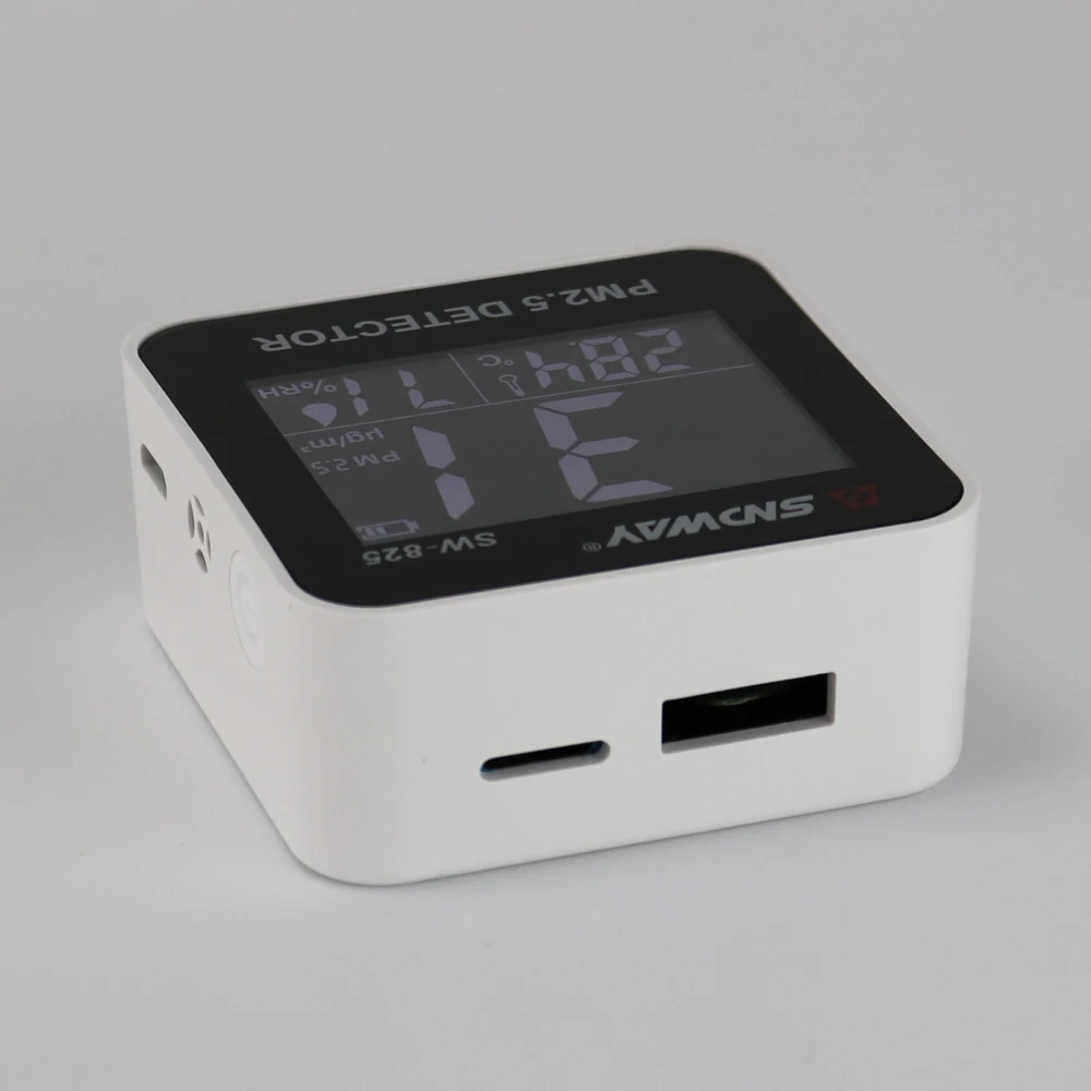 Лазер sndway PM2.5 детектор цифровой монитор качества воздуха тестер ж/сигнализация