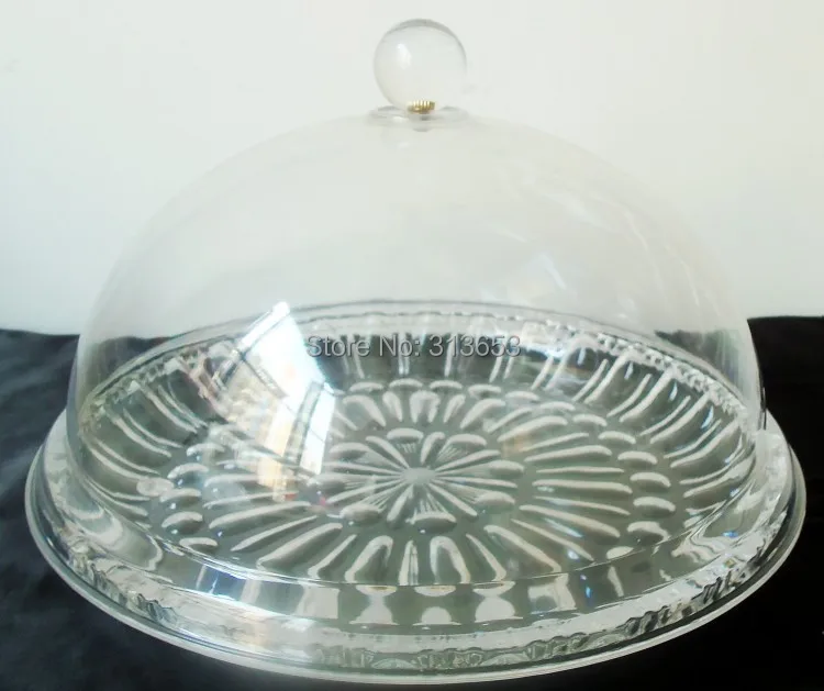 Круглая PC прозрачная пластиковая сковорода для торта/лотки с