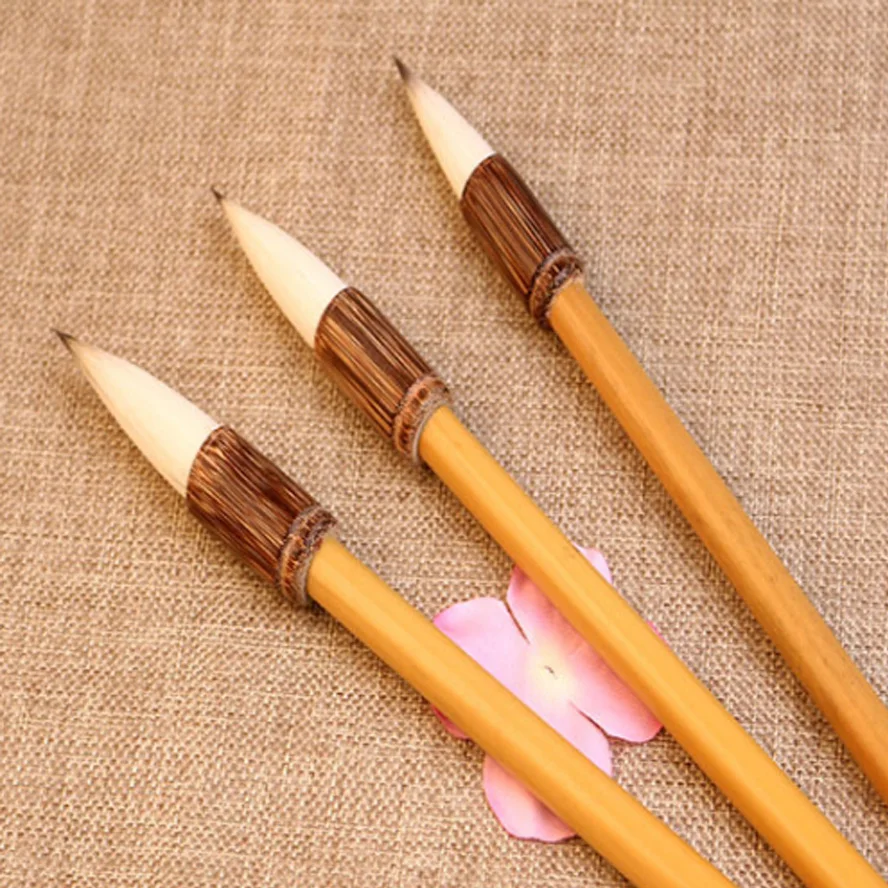 3pcs Chinese Mixed hair Calligraphy Brushes Pen for painting calligraphy Artist supplies