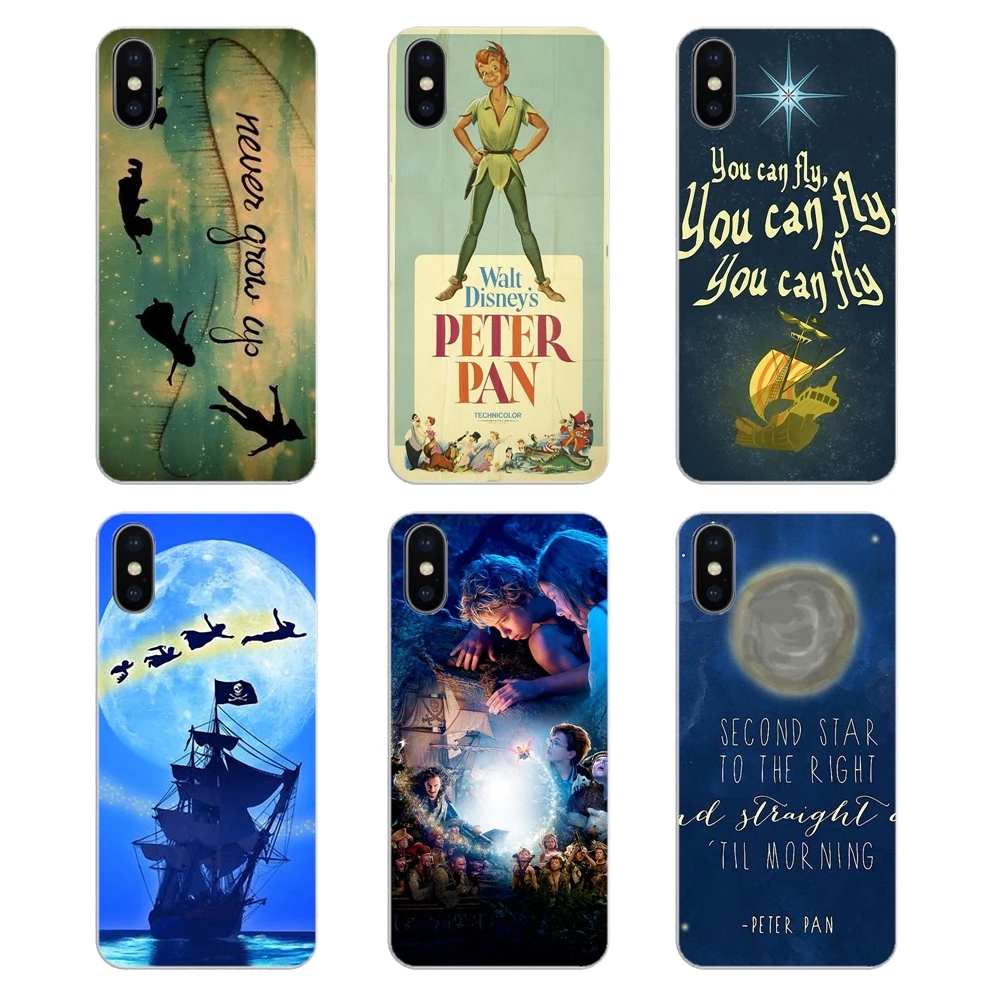 Возьмите меня в neverland Питер Пэн фильм fanart плакат силиконовый чехол для Xiaomi Redmi 4X S2
