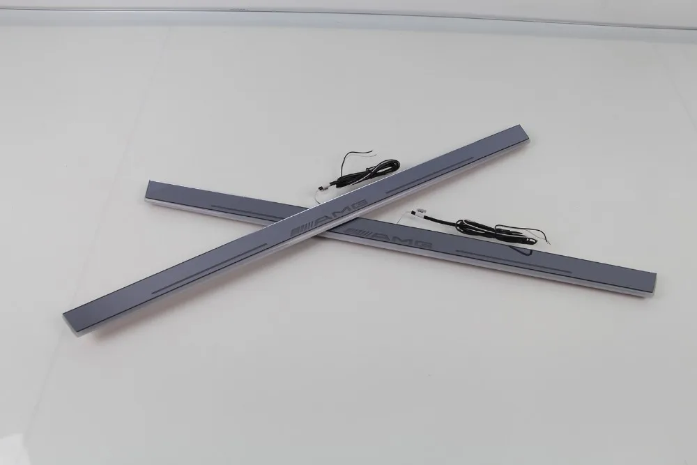 Eosuns LED перемещение двери потертости Пороги и подножки порога для Mercedes-Benz GLC X205 G500 G55 G65 AMG, двигаясь свет