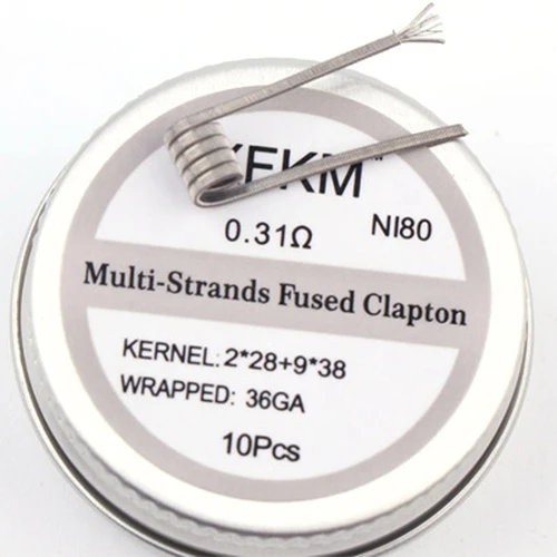 10 шт. витая Плавленая Hive катушки Clapton premade wrap Alien Mix twisted Quad Tiger сопротивление нагреванию спираль rda - Цвет: HT255-13