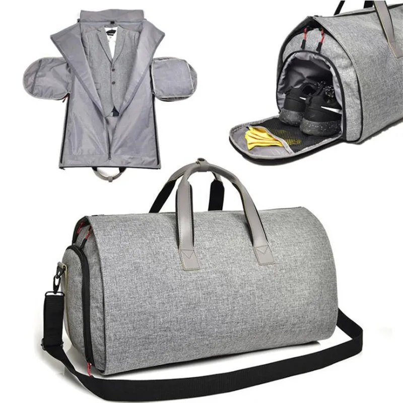 New Travel Garment Bag with Shoulder Strap Duffel Carry on Hanging Suitcase Clothing Business Multiple Pockets | Багаж и сумки