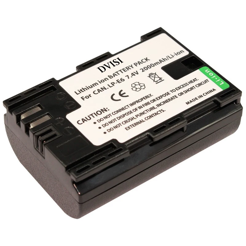 Аккумулятор dsi для камеры Canon 70D 5D Mark II + III 80D 7D 60D 6D LP E6 BG E14 E13 1 2 5 |lp-e6 lp e6|lp e6battery for canon |