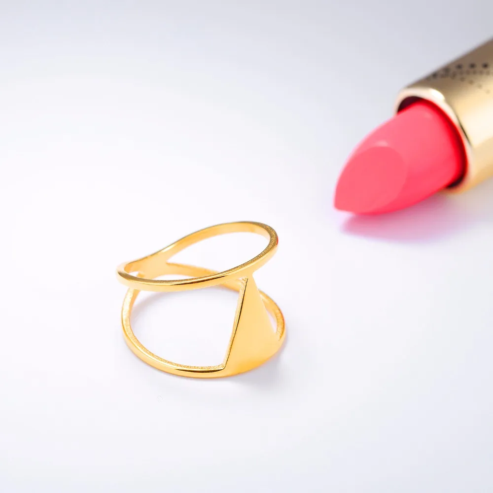 Корейская версия девочек простой треугольник кольцо Мерное геометрическое