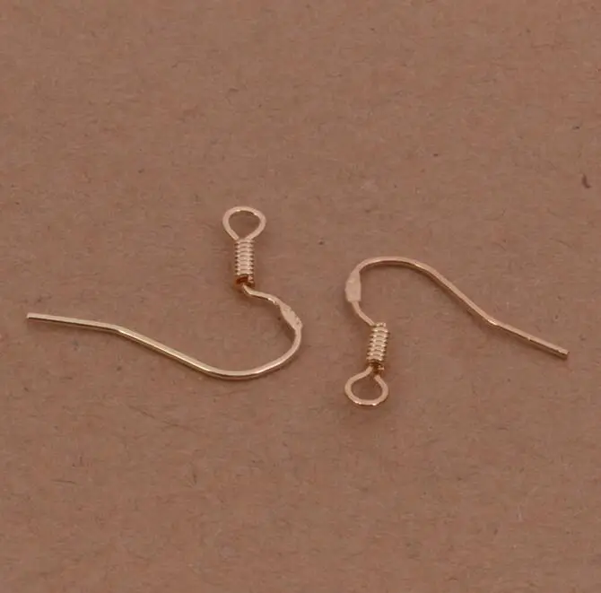 WH kc gold 50 шт = 25 пар 925 пробы серебряные Простые Модные крючки для ушей с шариковыми пружинными застежками для изготовления ювелирных изделий - Цвет: WH kc gold