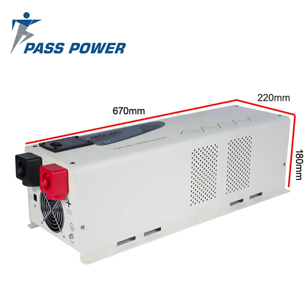2016 Freee shipping UPS inverter DC/AC Off Grid Pure Sine Wave Low Frequency Inverter 6000W | Обустройство дома