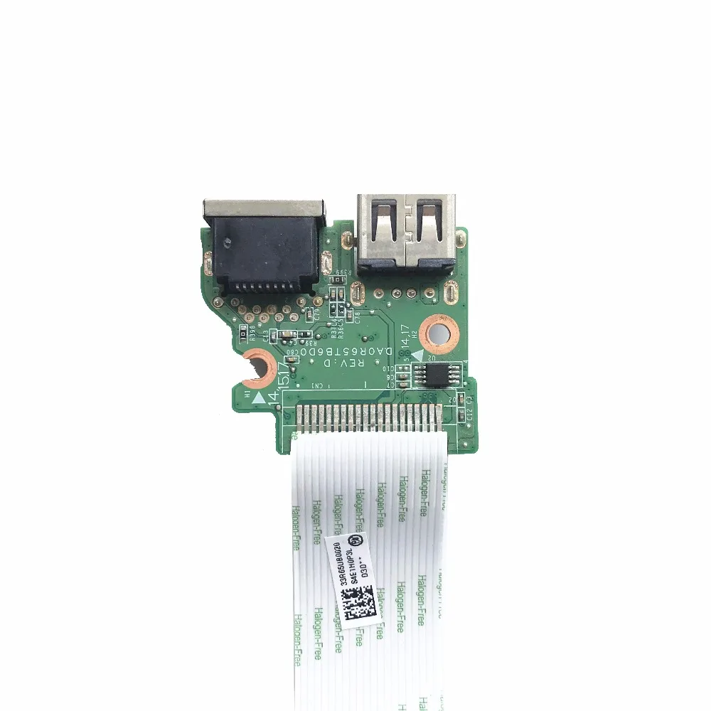 Оригинальная плата для порта Ethernet USB HP 15 E 17 DA0R65TB6D0 полностью протестирована