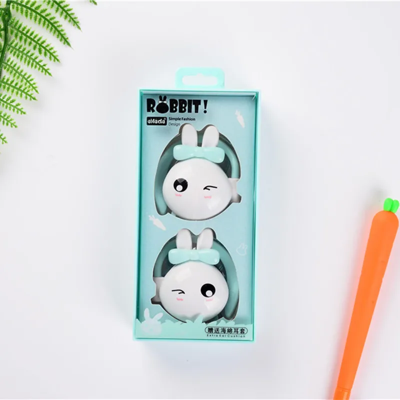 CHICLITS милый мультфильм лук кролик наушники 3 5 мм стерео музыка универсальные