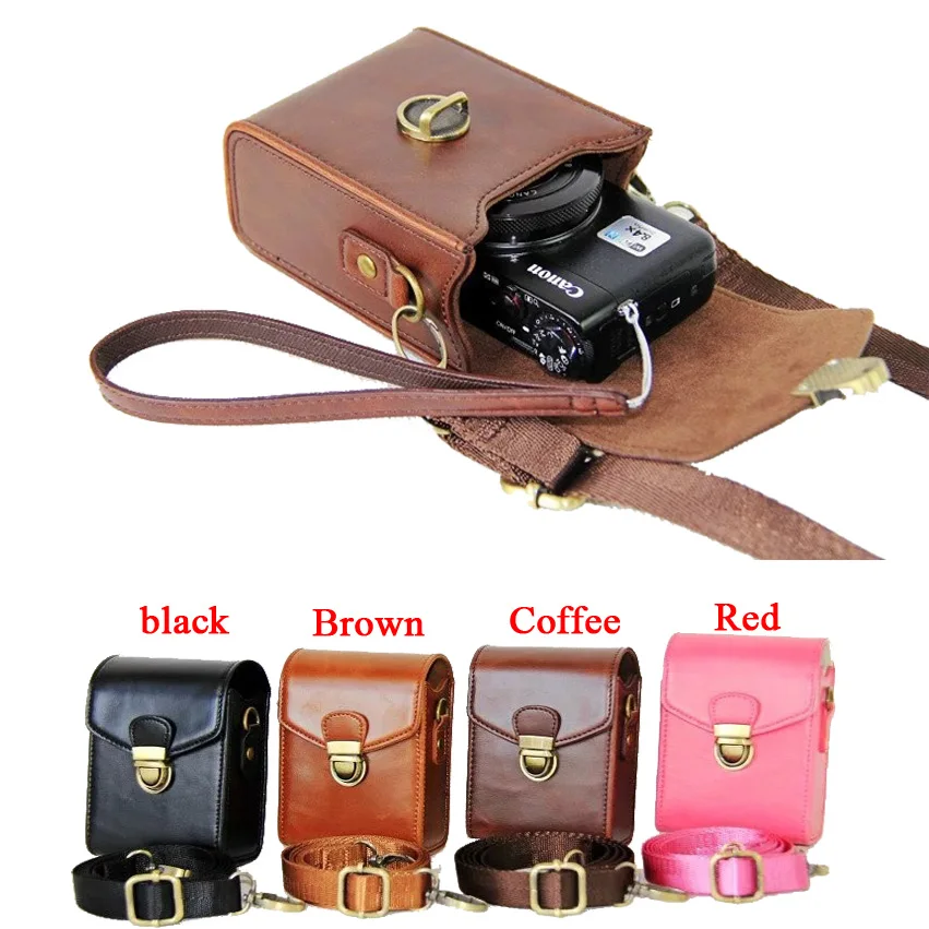 

New PU Leather Camera Case For Canon G9X G7X G7X II SX710 SX700 SX720 S95 S90 SX260 SX240 SX275 S90 S120 S110 SX610 SX400 SX410