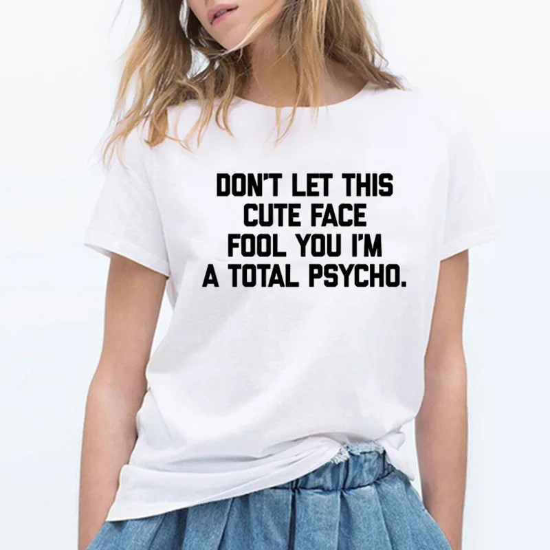 Новое поступление женская футболка из хлопка с коротким рукавом и круглым