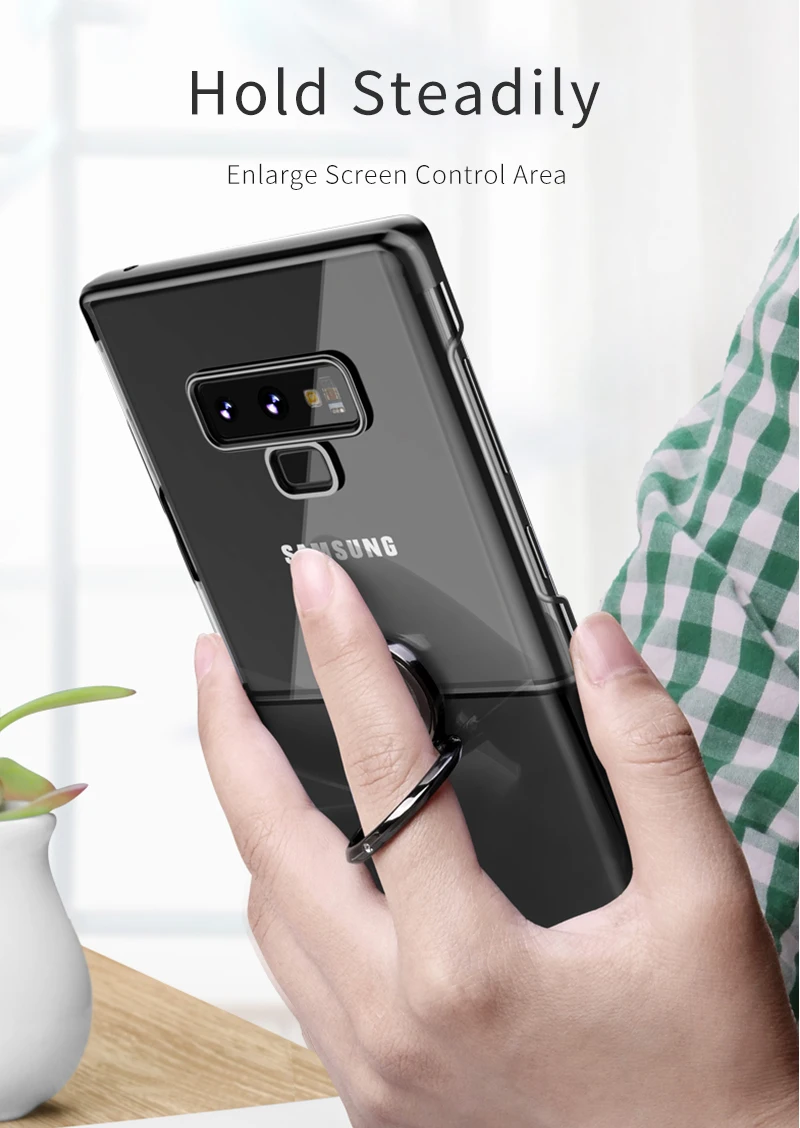 Xundd магнитный автомобильный держатель чехол для samsung galaxy Note 9 Note 8 жесткая задняя панель из поликарбоната оболочка для galaxy Note 9 чехол с кольцевой пряжкой