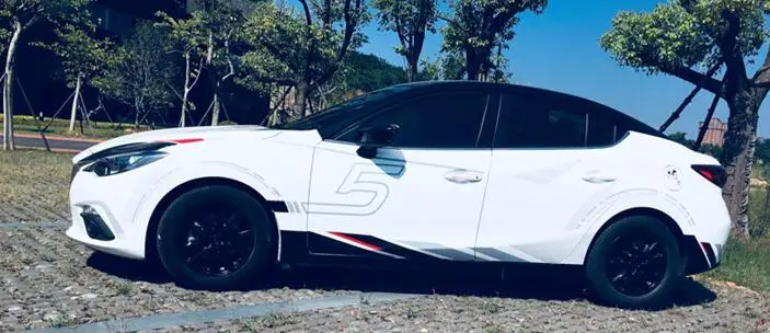 5 speed model KK высокое качество автомобиля тела Фильм стикер бумага для Mazda 3 Axela седан/хэтчбек, CX-4, CX-5, Atenza или другие модели автомобилей - Название цвета: 5 speed model