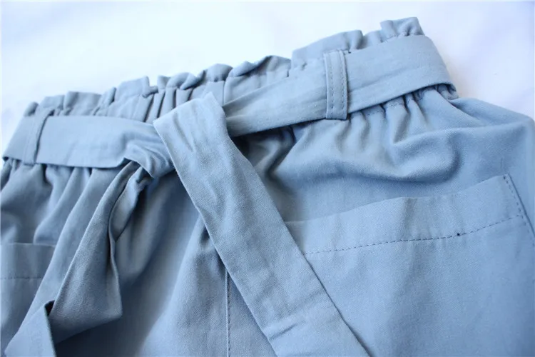 2019 модные эластичные женские юбки с высокой талией пояс бантом женская летняя