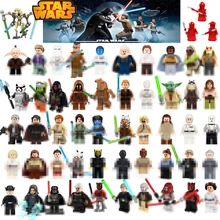 Фигурки из Звездных Войн люк Лея JAR Sith Trooper гривус Хан Solo Maz Анакин Дарт Вейдер йода строительные блоки игрушки