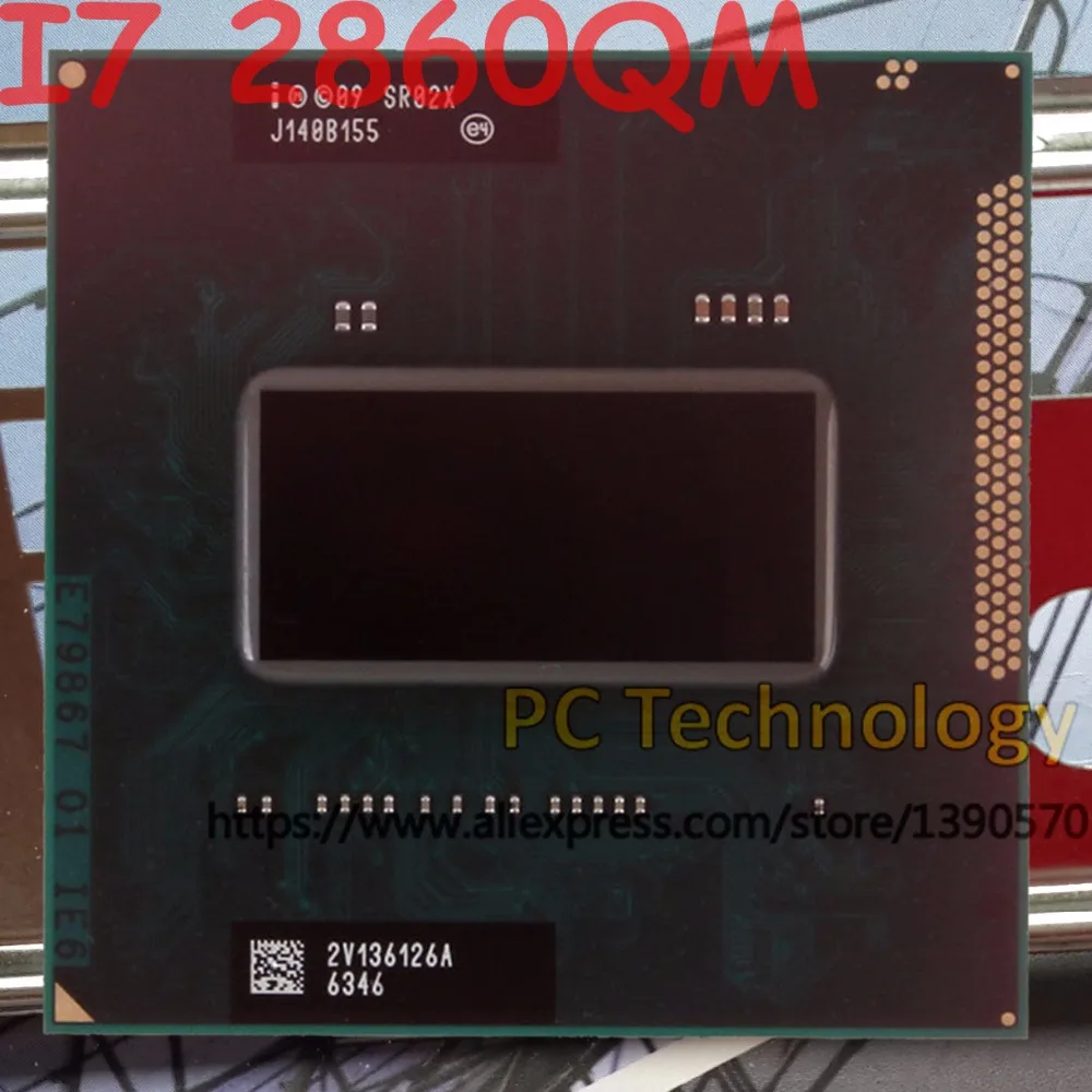 Оригинальный ноутбук Intel I7 2860QM 2 5 ГГц 3 6 8M SR02X четырехъядерный процессор OEM edition