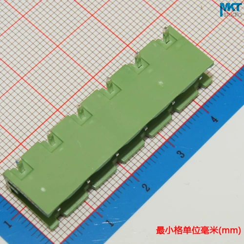 

100Pcs 6P 7.62mm Pitch Open Sides Right Angle Pin Male Terminal Block