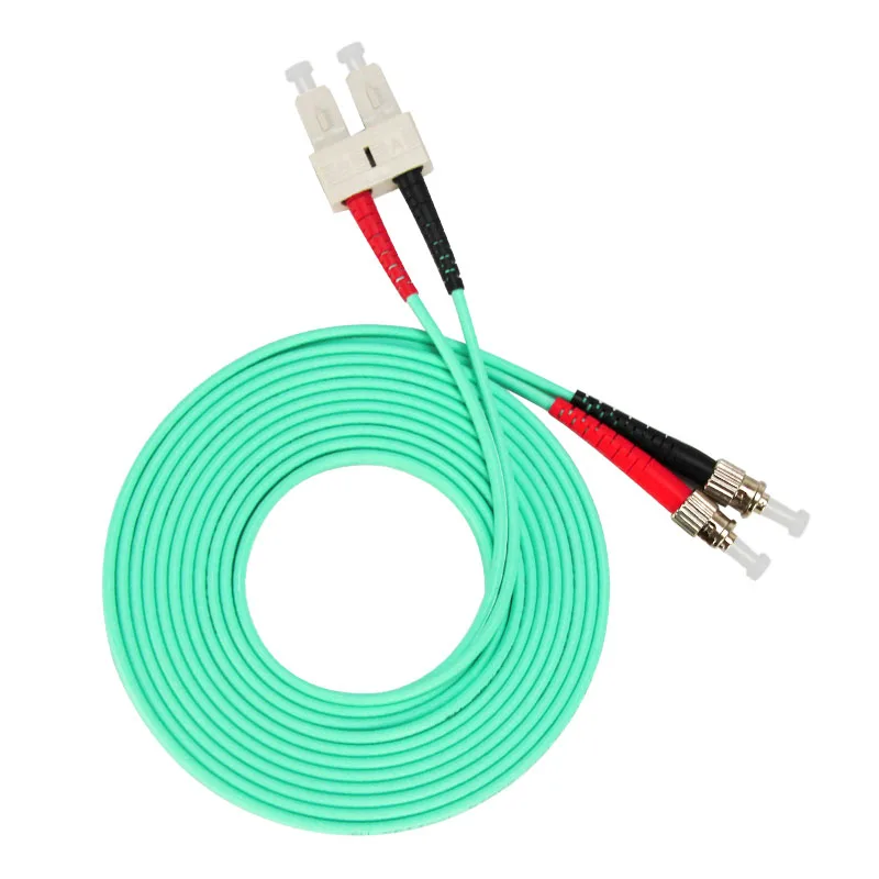 

SC/UPC to ST/UPC 10GB лазерный оптимизированный многомодовый волоконный патч-кабель OM3 SC to ST Волоконно-оптический патч-корд 3M 5M 10M 15M