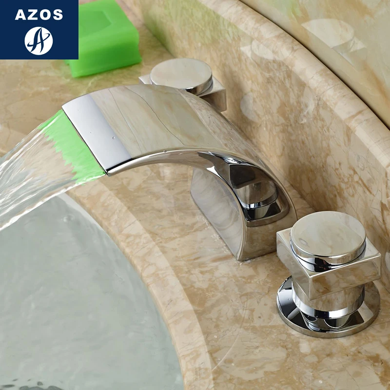 Смесители для раковины ванной комнаты на бортике Водопад смеситель горячей и