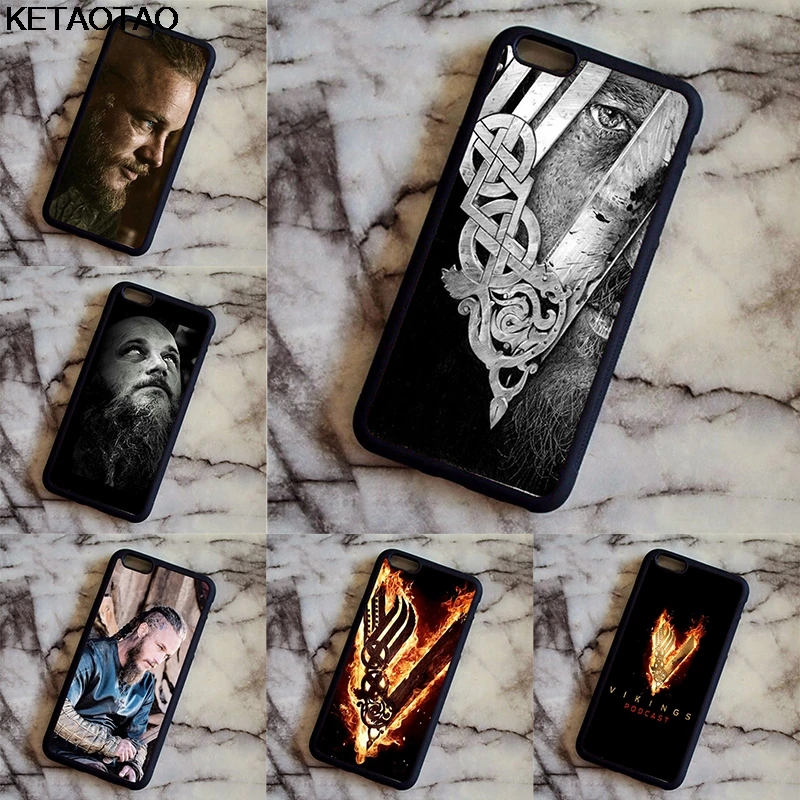 KETAOTAO Рагнар из викингов сезон для iPhone 4S 5C 5S 5 6S 7 8 Plus X XR XS MAX черный мягкий чехол
