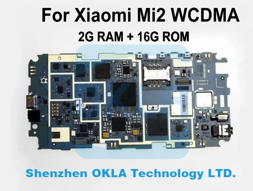 1 шт. для Xiaomi 2 Mi2 Mi 2W 2012061 WCDMA 16GB Материнская плата материнская логическая замена от
