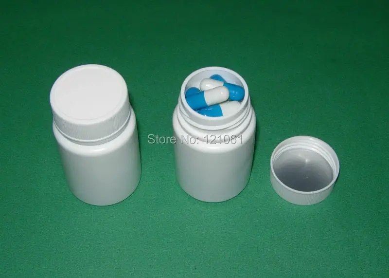 100 шт./лот! 60 мл больше для пустых капсул таблетки гранулы и т. д. материал бутылок