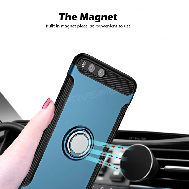 360 Ring Holder Phone Case For XiaoMi Mi 6 Mi6 5.15 inch M6 XiaoMi6 Pro Prime Magnetic Car Stand TPU Silicone Cover | Мобильные