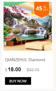 QIANZEHUI, алмазная вышивка, Круглый Алмазный пейзаж, течёт вода, полные стразы 5D, алмазная живопись, вышивка крестиком, рукоделие