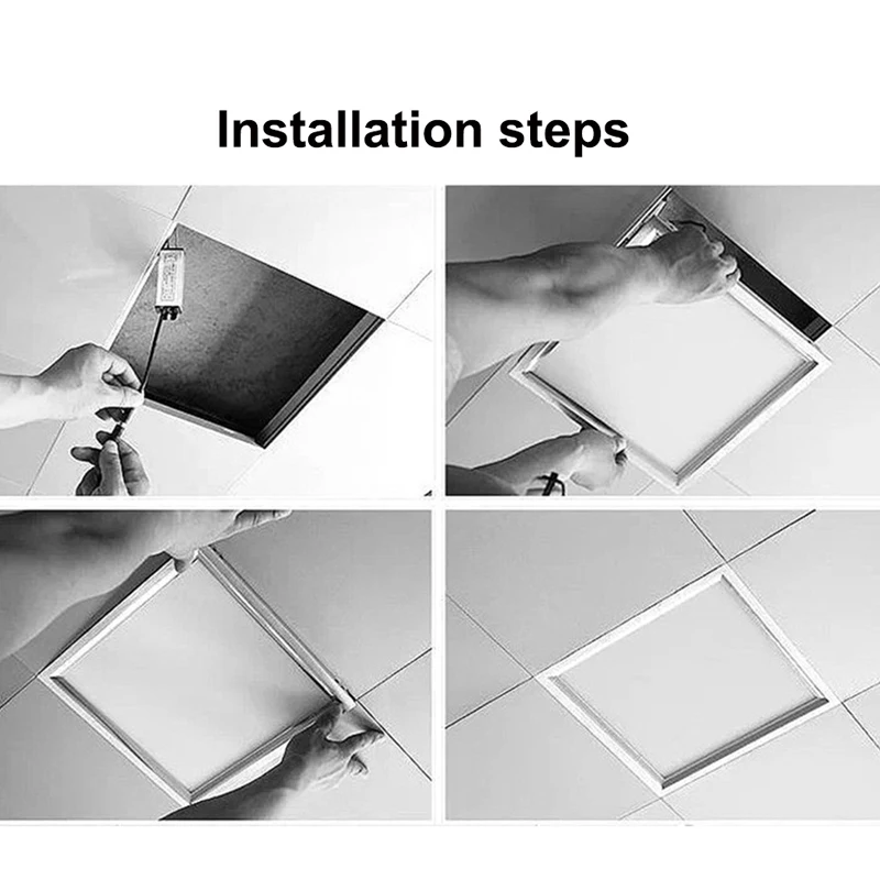 Серебряный ультра тонкий интегрированный потолок плоским светодиодные панели