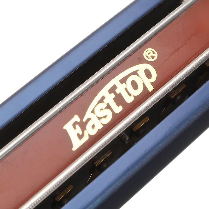 Easttop Блюз губная гармоника 10 отверстий Тон C диатоническая арфа рот орган для начинающих A/B/C/D/E/F/G ключ музыкальный инструмент T008K