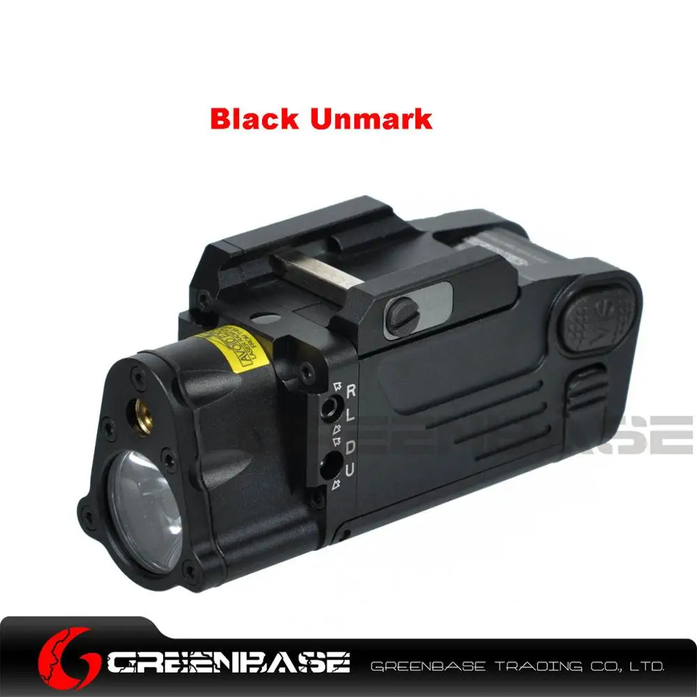 Greenbase CNC алюминиевый SBAL-PL охотничий фонарик красный лазер и светодиодный фонарь для оружия постоянный мгновенный стробоскоп фонарик для пистолета - Цвет: Коричневый