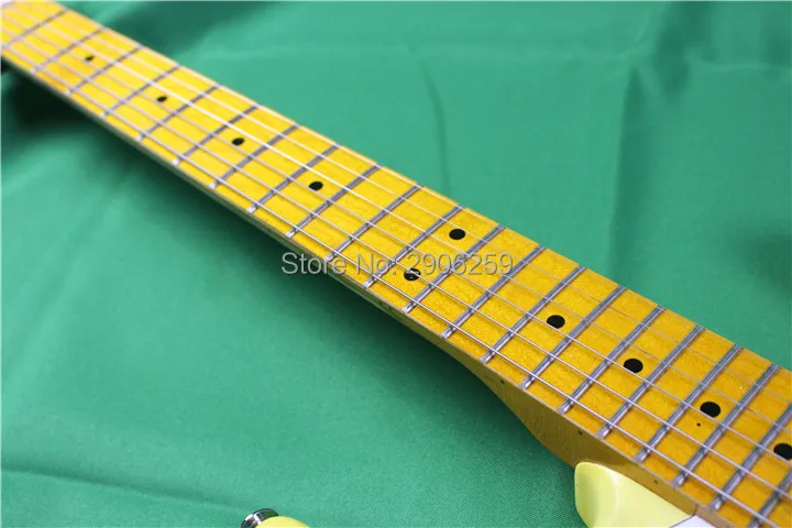Классическая электрическая гитара relic st большая головка Двухцветная отделка