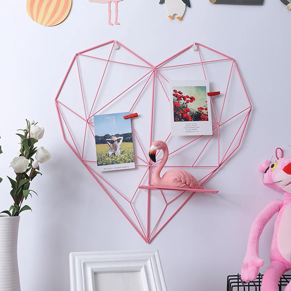 Металлическая настенная подвесная полка зажим в скандинавском стиле|Рамка| |