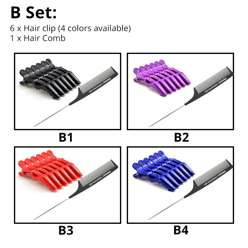 Набор для ухода за волосами Антистатическая расческа волос из нержавеющей стали