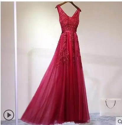 burgundy Vestido De Festa, винтажное кружевное платье с v-образным вырезом и рукавами-крылышками, темно-синие платья подружки невесты, женские вечерние платья - Цвет: burgundy
