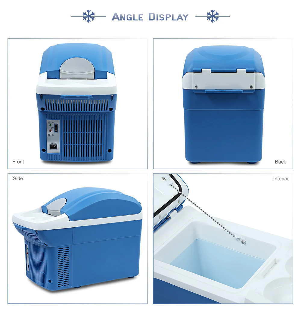 Car Refrigerator 8L Portable Freezer Dual Use Electrical Cooling Heating Box for Home Travel Hiking Camping Outdoor Auto Fidge | Автомобили