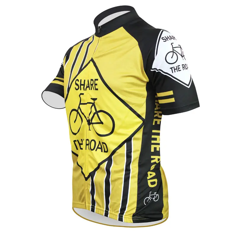 МАРТИН ФОКС велоспорт майки Новые Индивидуальные мужская ПОДЕЛИЛИ ДОРОГУ Желтый