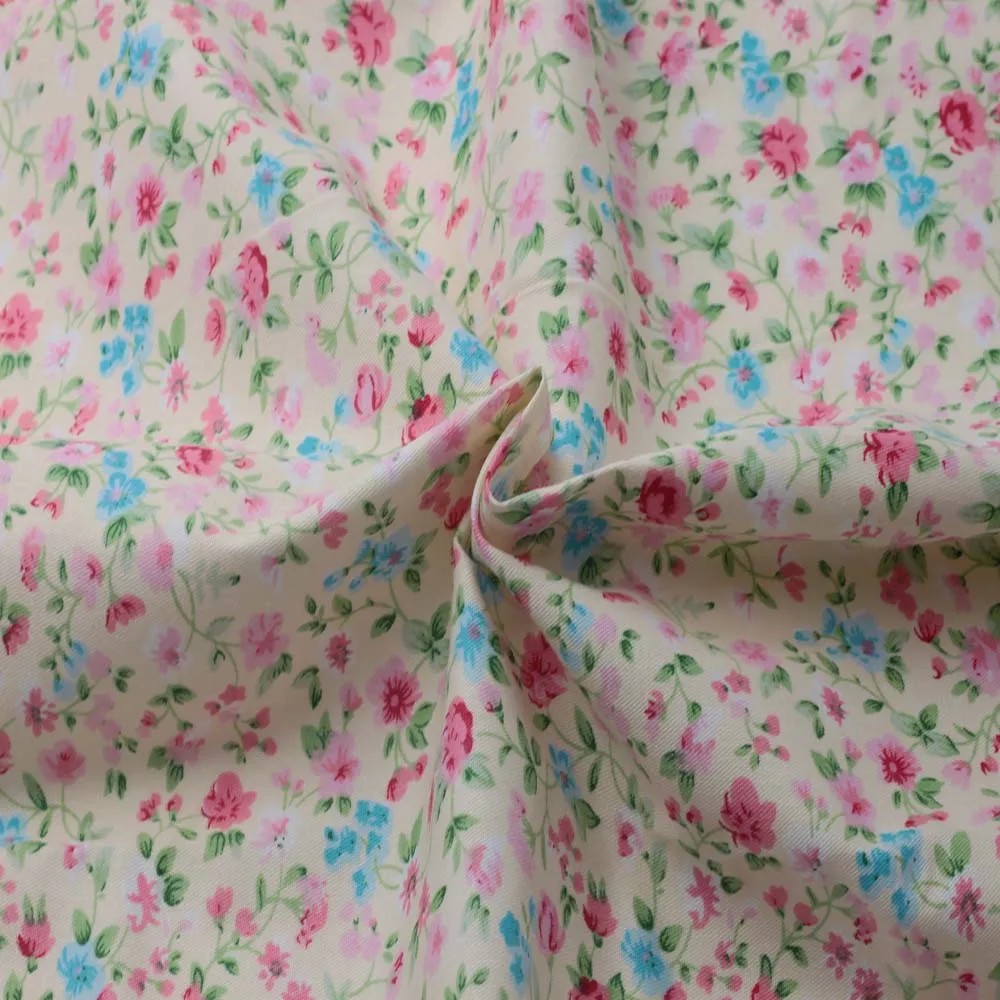 2017 5 шт. Изысканная Роза хлопка Ткань печатных серии Связки удобные DIY лоскутное