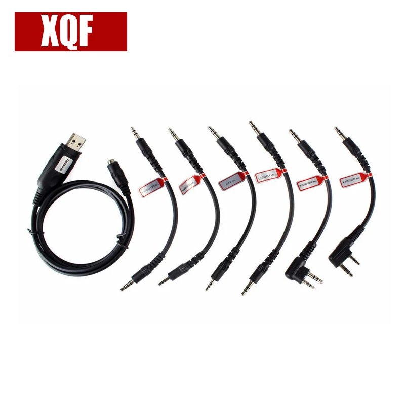 XQF 6 в 1 USB кабель для программирования Motorola YAESU HYT ICOM BAOFENG KENWO двухстороннее радио с