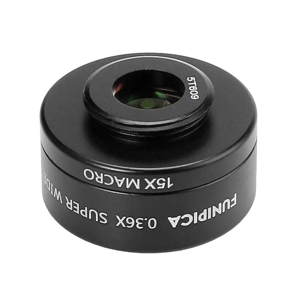 Универсальный зажим 0.36X HD камера Широкоугольный объектив телефона и 15X