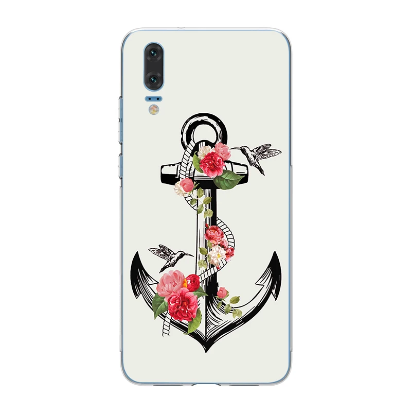 Ciciber чехлы для телефонов Huawei P20 P8 P9 P10 Mate 20 10 9 Lite 2017 X Pro Мягкий ТПУ чехол P Smart 2019 якорь