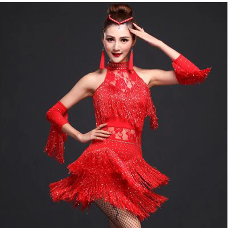 

New 2019 Latin Dance Dress Women/Girls/Lady New Sexy Fringe Salsa/Ballroom/Tango/Cha Cha/Rumba/Samba/Latin Dresses For Dancing