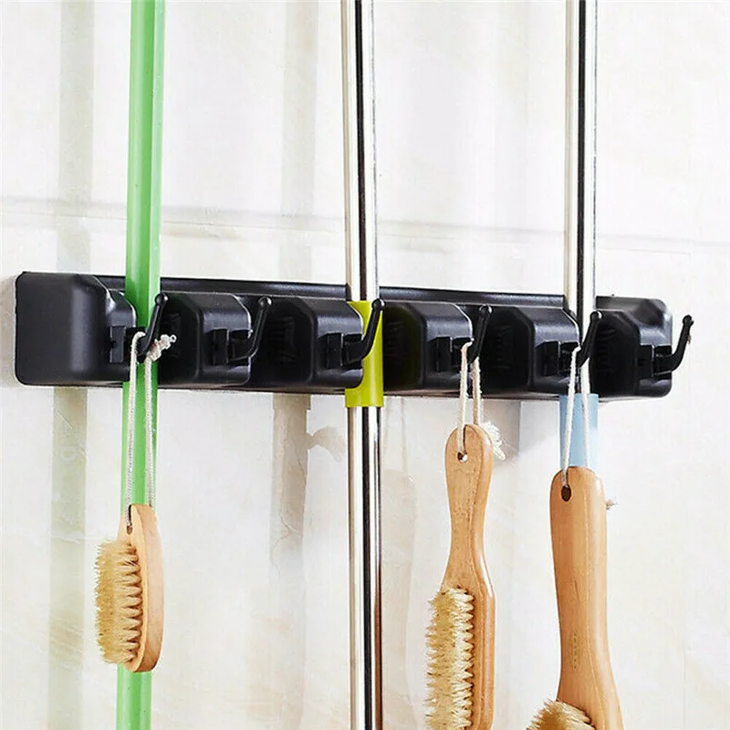 Держатель для швабры без пробивного крючка крепкая клейкая настенная Швабра