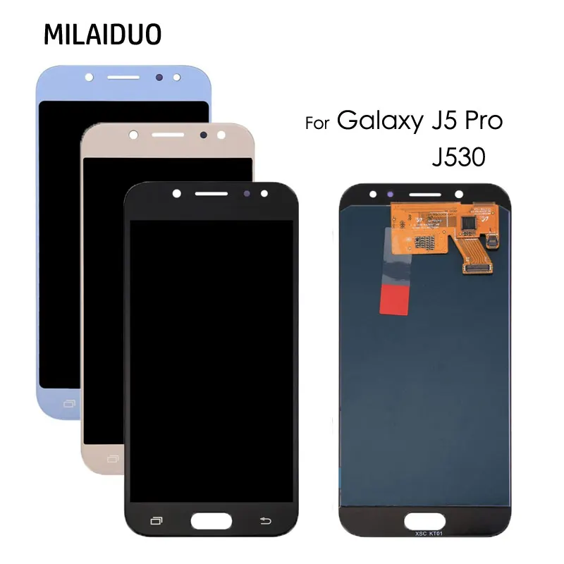 ЖК-дисплей для SAMSUNG GALAXY J5 Pro J530 J530Y J530M J530F SM-J530F сенсорный экран дигитайзер TFT сборка регулировка яркости