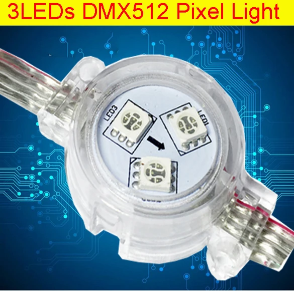 DC12V 30 мм IP67 водонепроницаемый наружный светодиодный пиксельный полноцветный