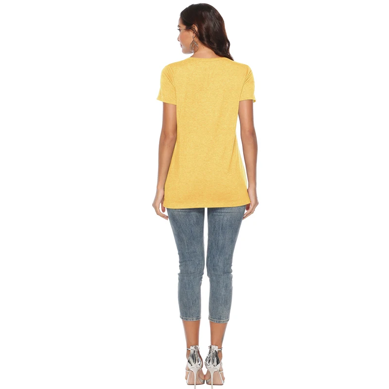 LASPERAL Хлопок Смесь летние женские рубашки Плюс Размер повседневные футболка Топ