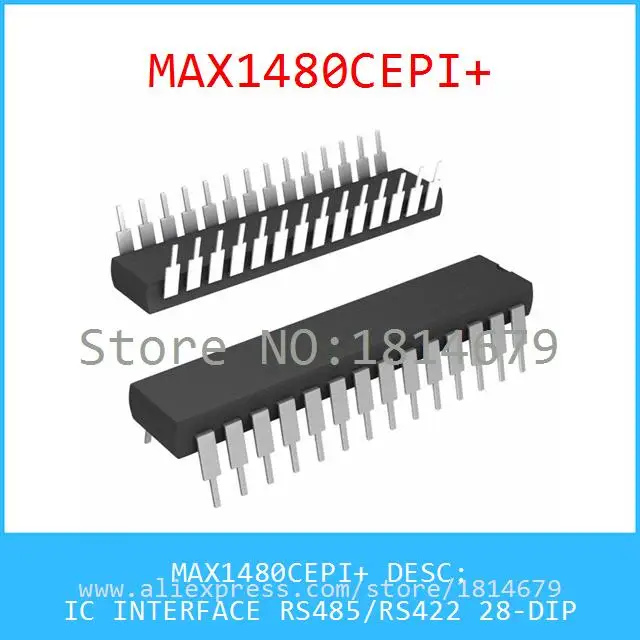 1 Шт./лот MAX1480CEPI IC ИНТЕРФЕЙС RS485/RS422 28-DIP 1480 MAX1480 1480C |